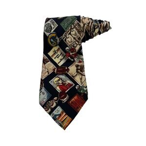 Nicole Miller Football NFL Throwbacks Players Vintage Novelty Necktie 1996